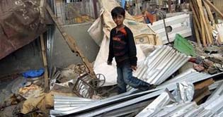 Bulldozers flatten home of Slumdog star Azharuddin Mohammed Ismail